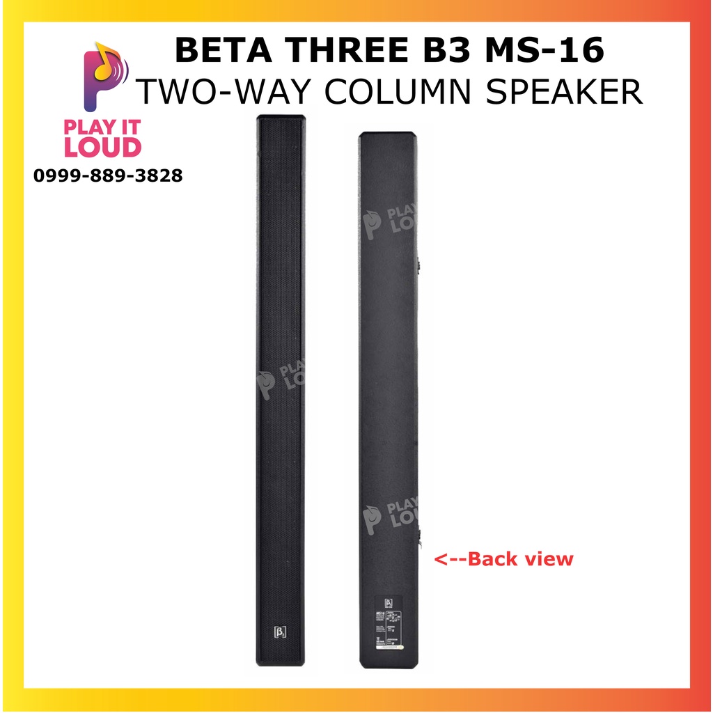 BETA THREE B3 MS16 TWO-WAY FULL RANGE COLUMN SPEAKER (1Pc.) | Shopee ...
