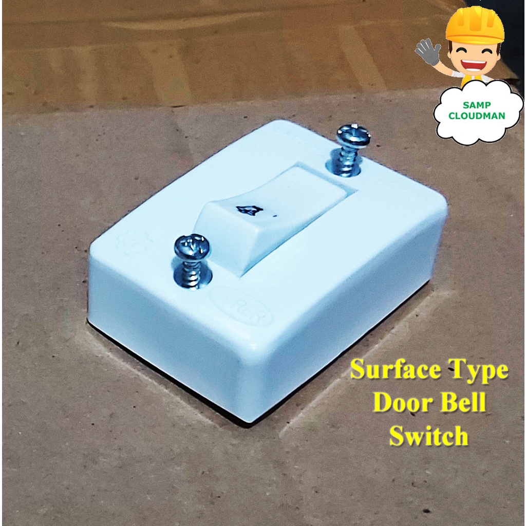 Surer Bell Push Switch Door Bell Switch Surface Type Box Square Switch