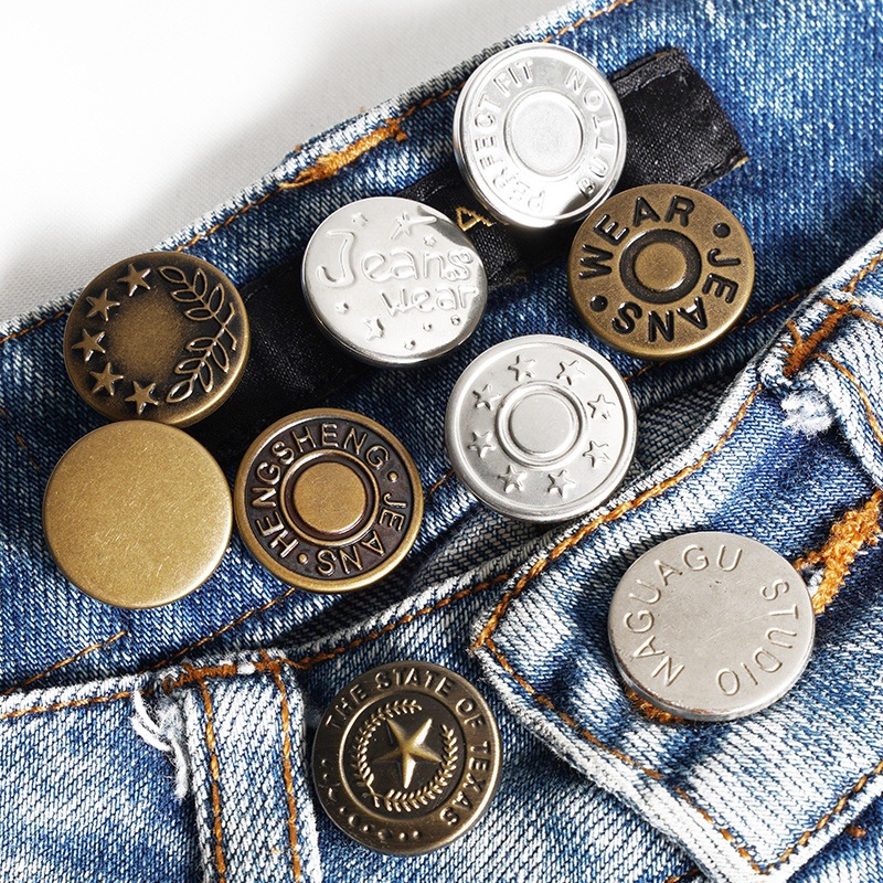 Adjustable Detachable Jeans Buttons Nail Free Metal Buttons For ...