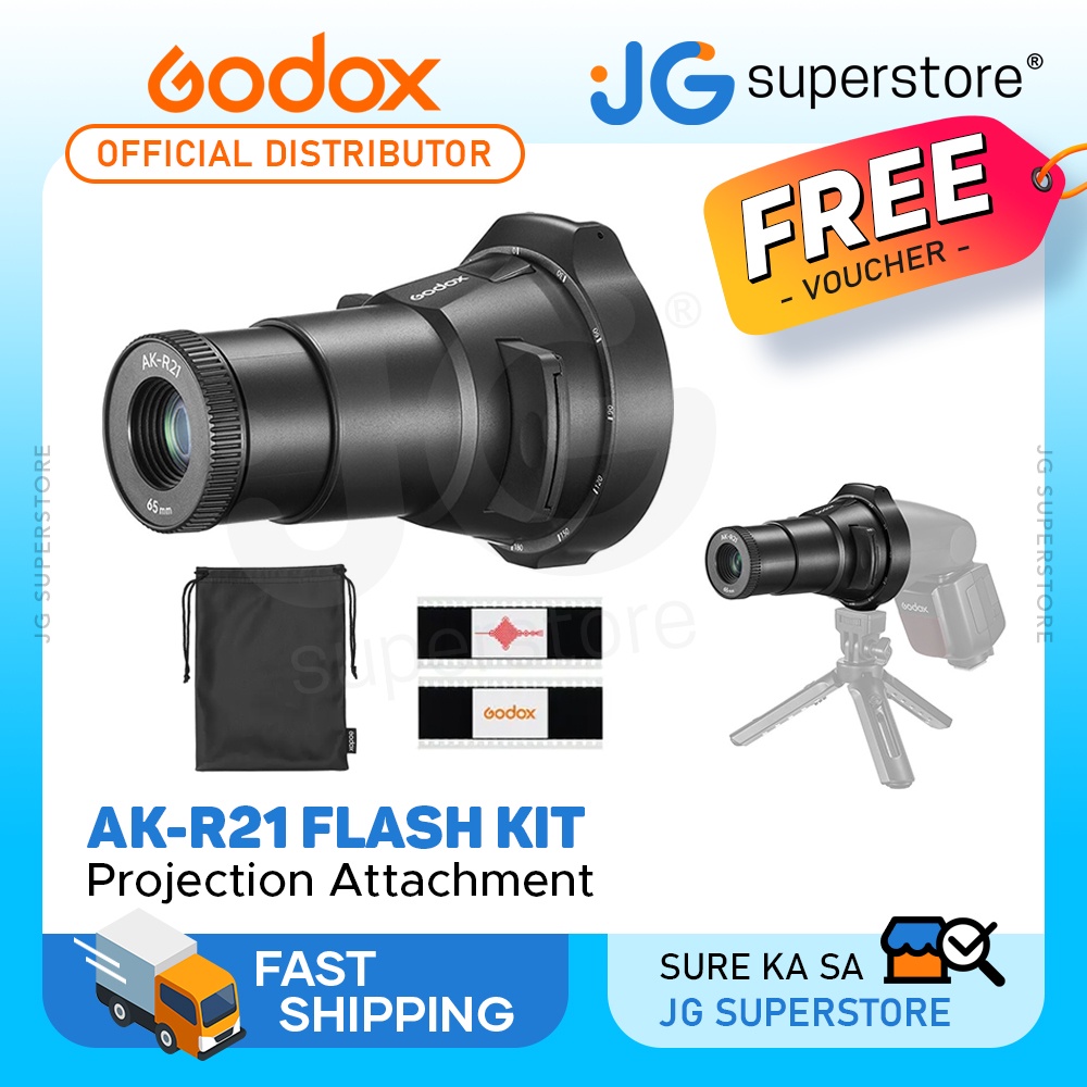 Godox AK-R21 Flash Projector Con Obiettivo 65mm – Per V1, AD100Pro, AD200Pro