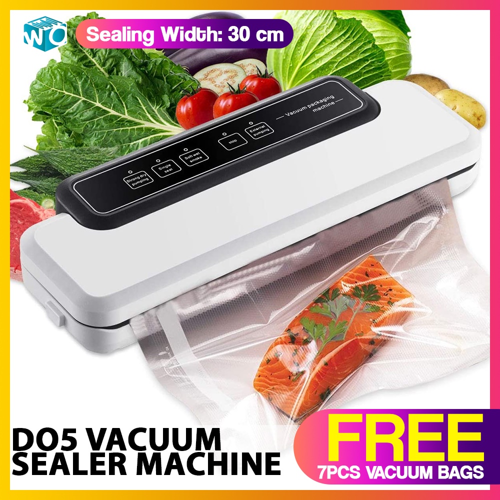 Household Food Vacuum Sealer Machine D05 Heat Sealing Machine Impulse FREE 7pcs VACUUM SEALER