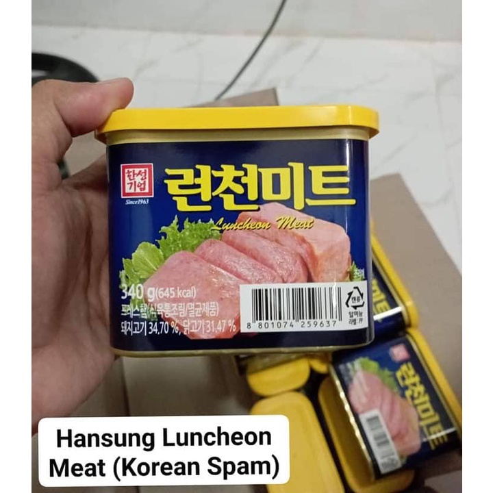 HANSUNG Korean Luncheon Meat 340g (Year 2025 Expiration) Shopee