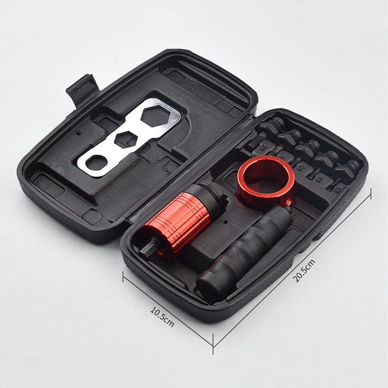 Electric Rivet Gun M3-M8 Rivet Nut Drill Bit Adapter Hand Wrench Tool ...