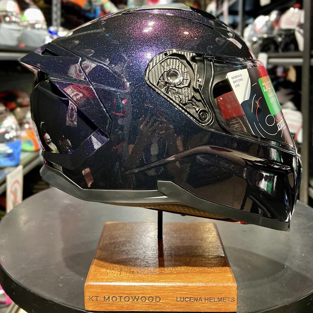 Gille Helmet GTS V2 Chameleon Full Face Dual Visor w/ Free Extra Visor ...