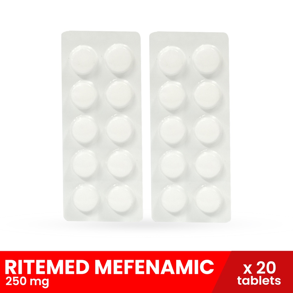 RITEMED Mefenamic 250mg x 20 Tablets (Anti Inflammatory) Shopee