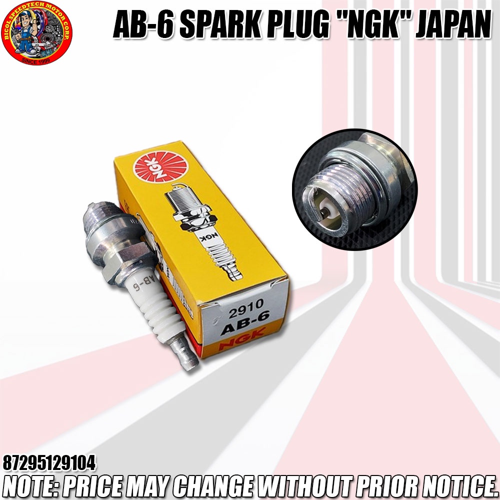 AB6 SPARK PLUG "NGK" JAPAN OVERSIZE (87295129104) Shopee Philippines