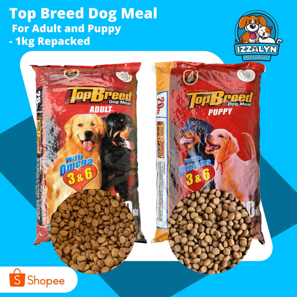 Top Breed Puppy ang Adult Dog Food 1kg Repacked Dry Dogfood Philippines