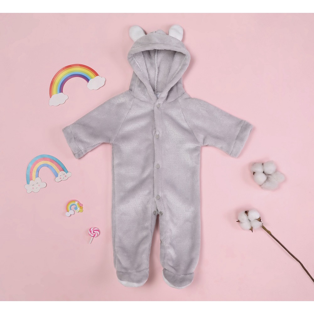 Romper Baby Infant Jumpsuit Warm Coral Fleece bodysuit Baby Romper