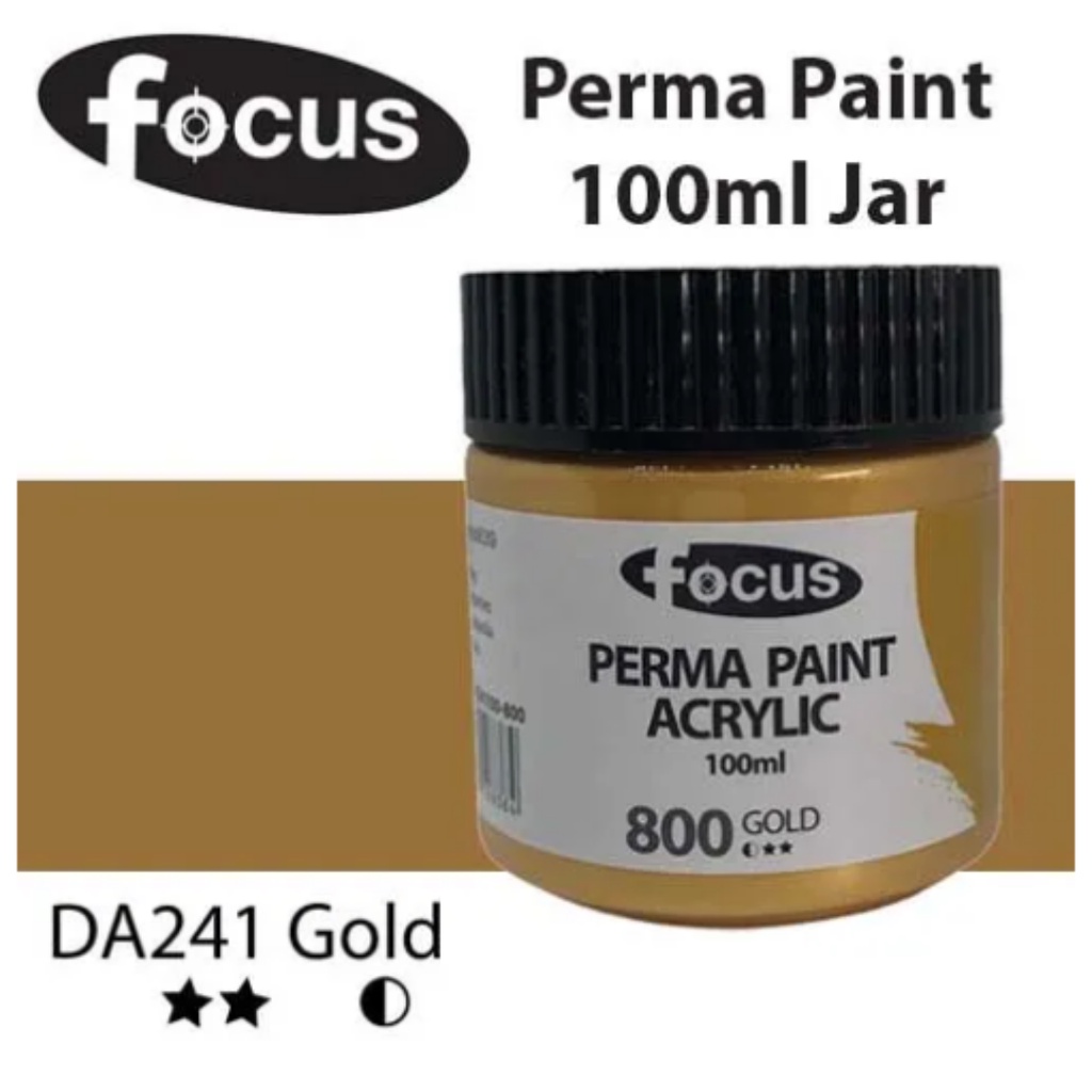 Focus Perma Acrylic Paint 100 ml in Jar (Painting Colors, Artist Color