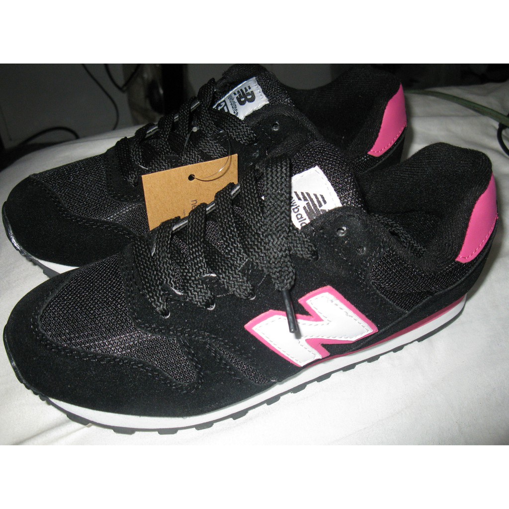 Black and pink new balance outlet 373