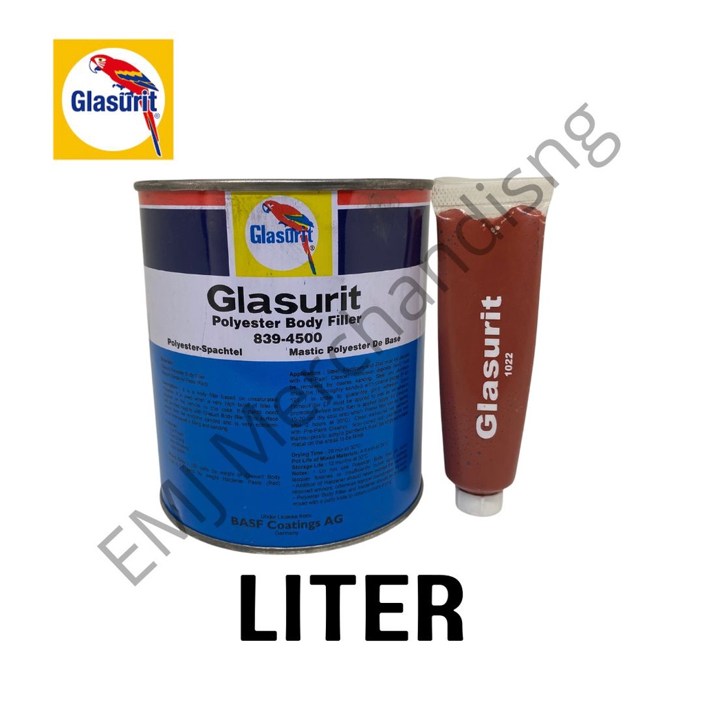 EMJ Glasurit Body Filler In Liter / masilya / filler / car / motorcycle