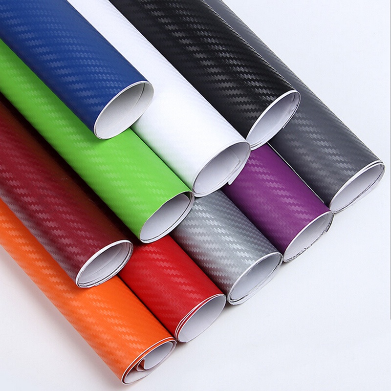3D Carbon Fiber Vinyl Car Wrap Sheet Roll Film Car stickers Decals ...