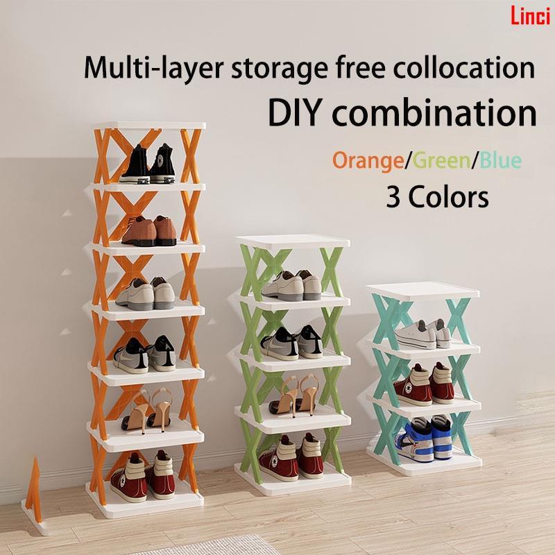 DIY Splicing Folding Shoe Rack Easy Organizer Shoe Storage Shelf Stand ...