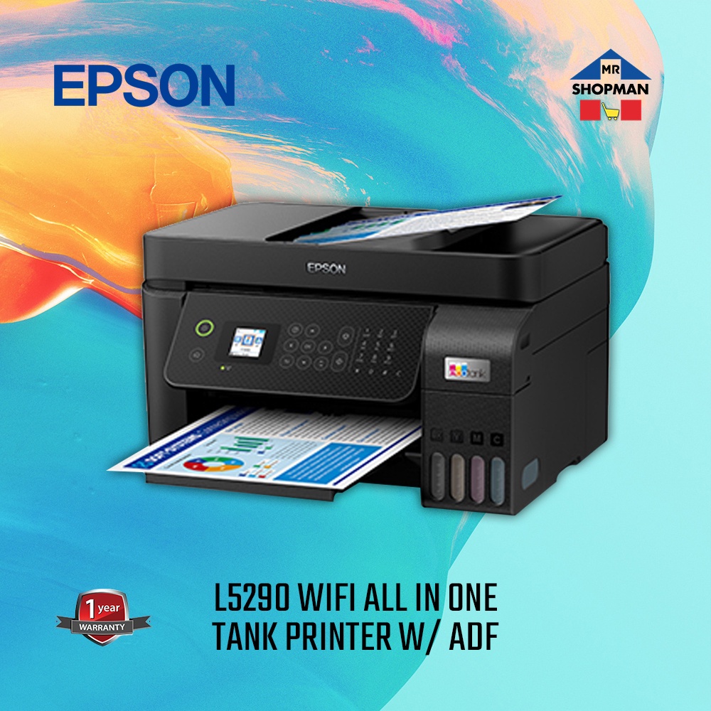 Epson L5290 WiFi Wireless AllinOne Ink Tank Printer with ADF
