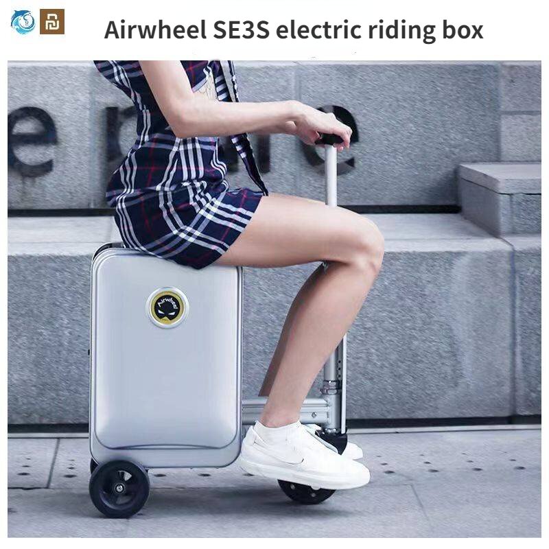 Airwheel SE3S Retractable Riding Rod Electric luggage Suitcase Travel  travel bag Storage box Boarding Case Smart Cycling Scooter Blackpink Car  gift