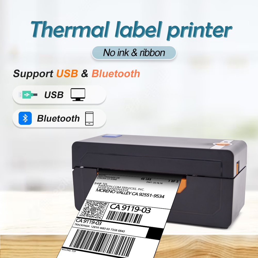 BEEPRT waybill printers are compatible with USB and Buletooth thermal