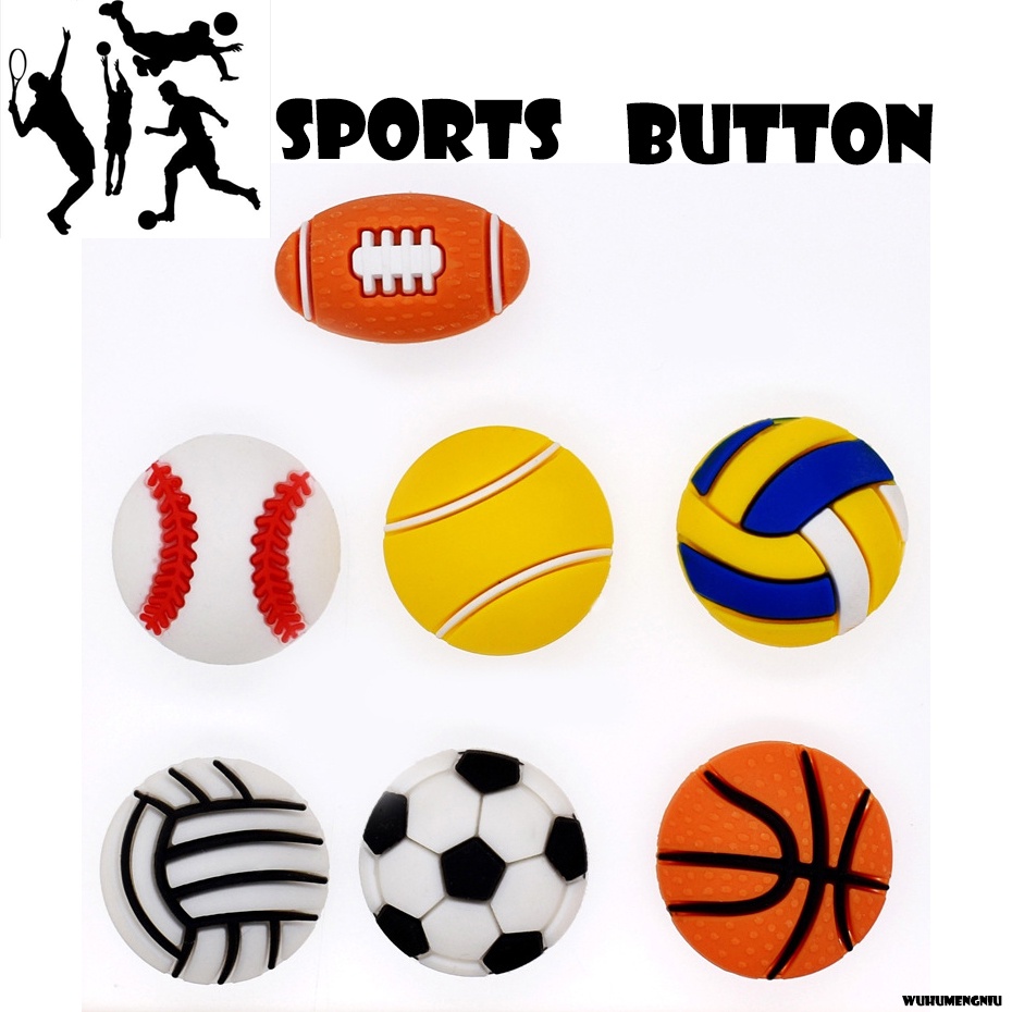 Jibbitz Crocs Football/Basketball/Volleyball Shoe Charms 3D Shoes