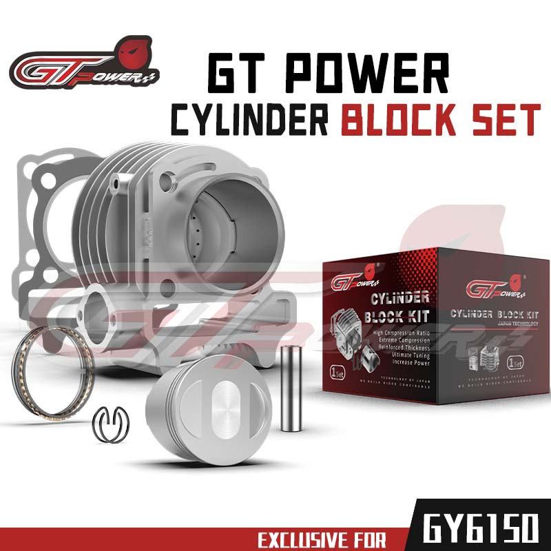 GT Power Cylinder Block Set For GY6-150 STD Φ57.4MM Made in Thailand ...