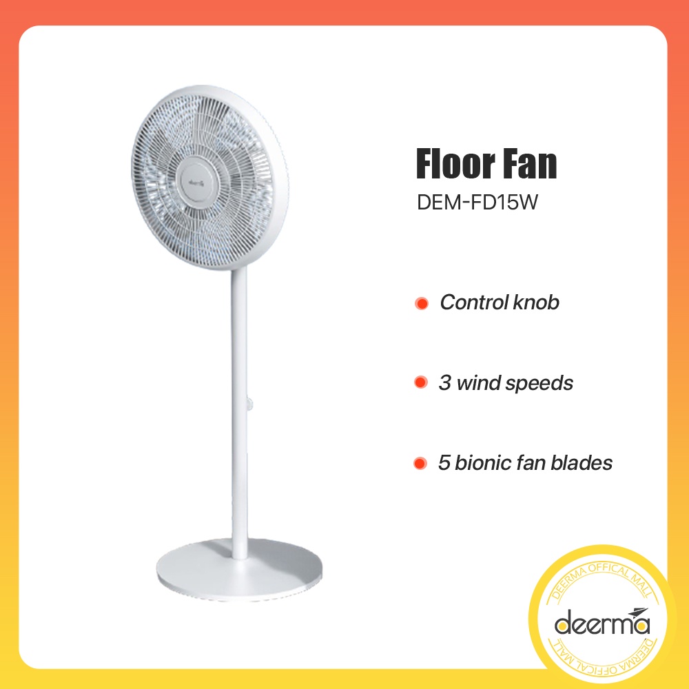 Deerma FD15W Desktop Fan Floor Fan Height Adjustable Fan Ultra Quiet
