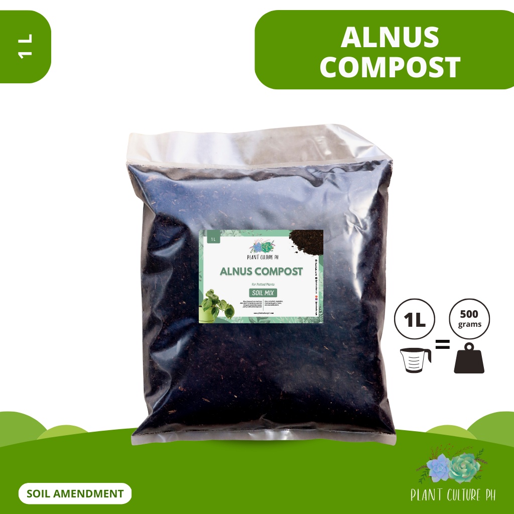 Alnus Compost / Alnus Leaves 1L Plant Booster Best for Succulents