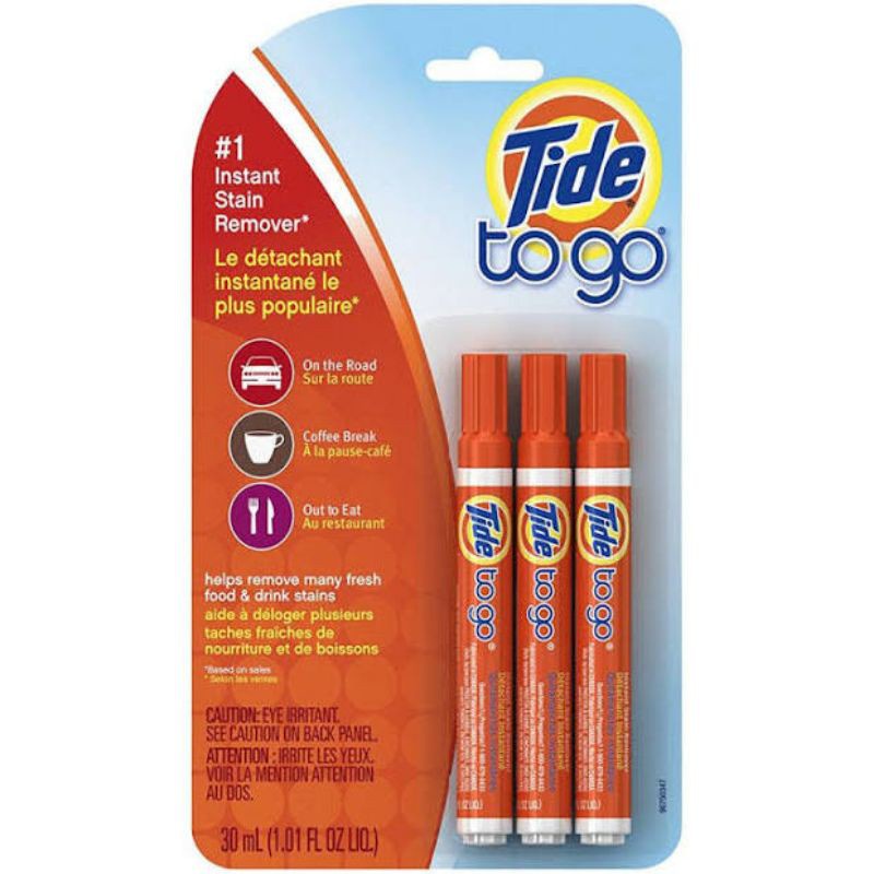Tide To Go Instant Stain Remover Pen and Clorox Bleach Pen Shopee