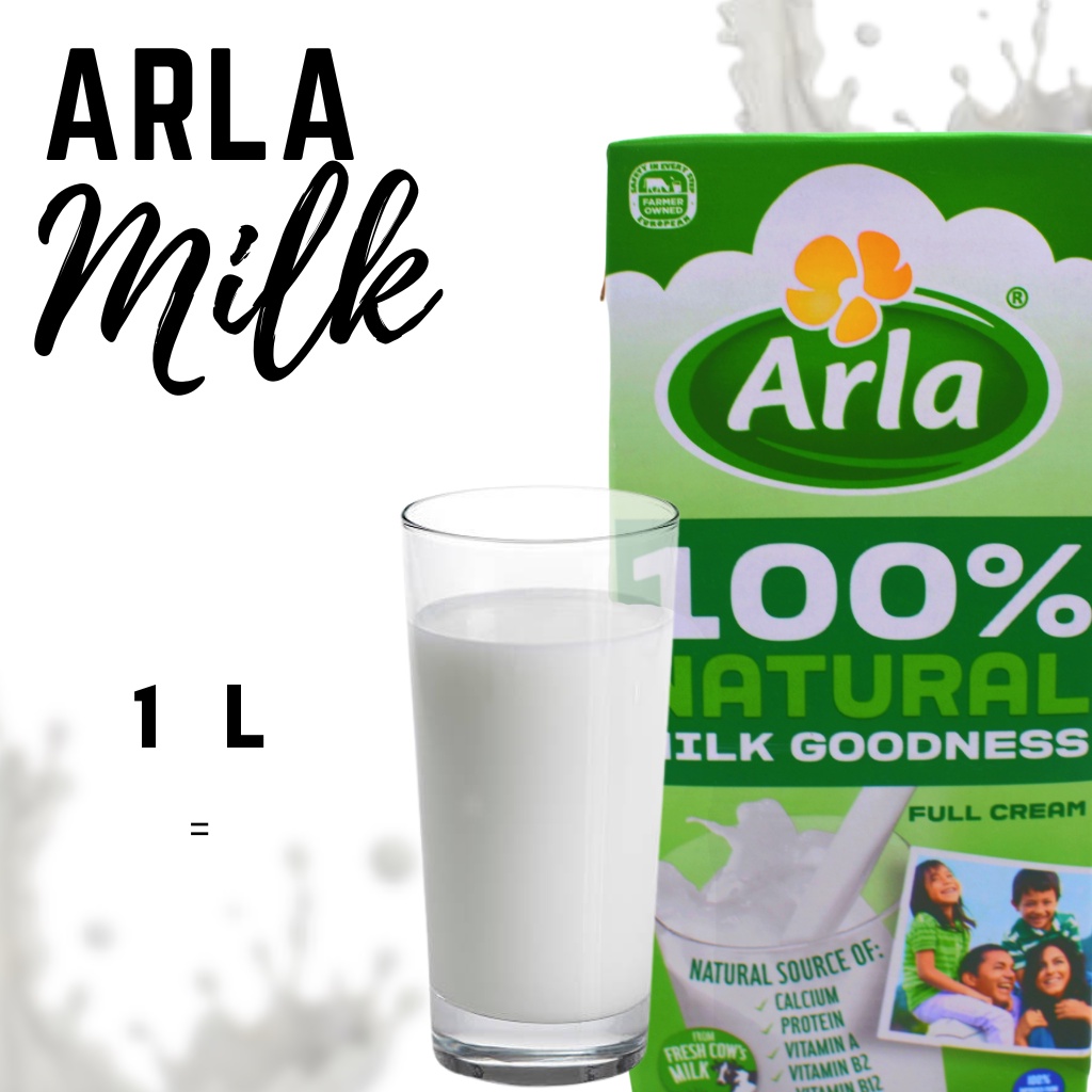 Arla Milk Goodness Full Cream Milk 1L Shopee Philippines
