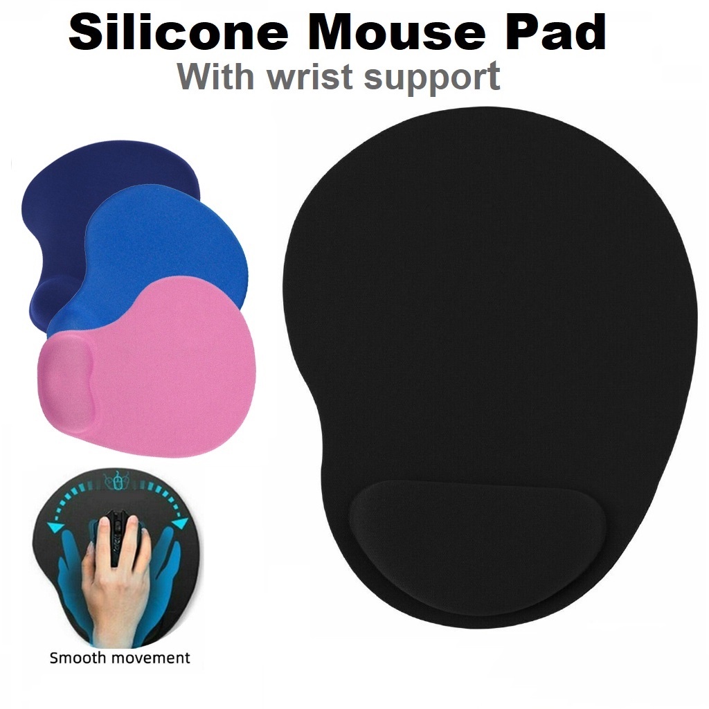 Wrist Rest Mouse Pad Soft Silicone Wrist Support Hand Rest Ergonomic ...