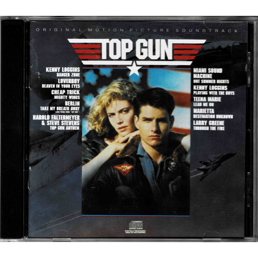 CD Top Gun Original Motion Picture Soundtrack (Rock) (US Press