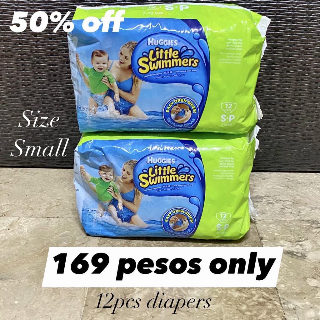 Huggies Little Swimmers Swim12's Small Diaper Pants Shopee Philippines