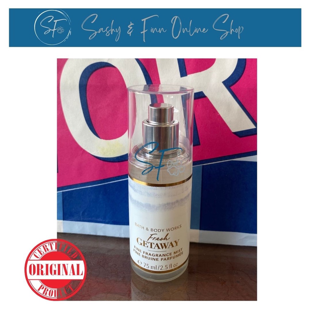 FRESH GETAWAY (Travel Size 75ml) Bath and Body Works Fragrance Mist