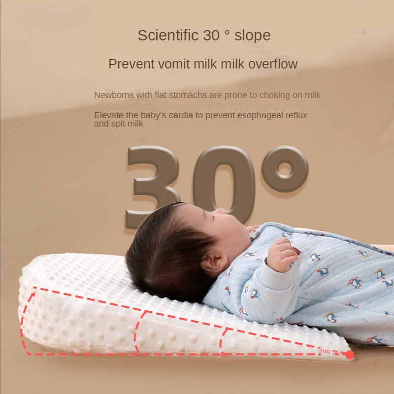 AntiSpitting Milk Baby Pillow Triangle Slope Baby Pillow Memory Foam