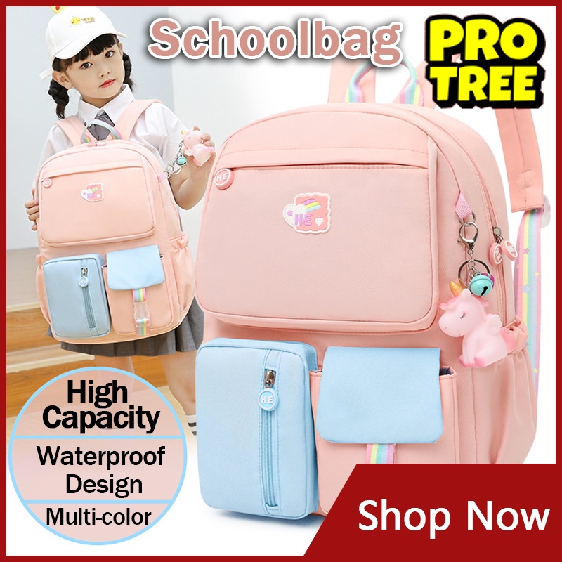 High Quality School Bag For Kids Girl Color Matching Backpack