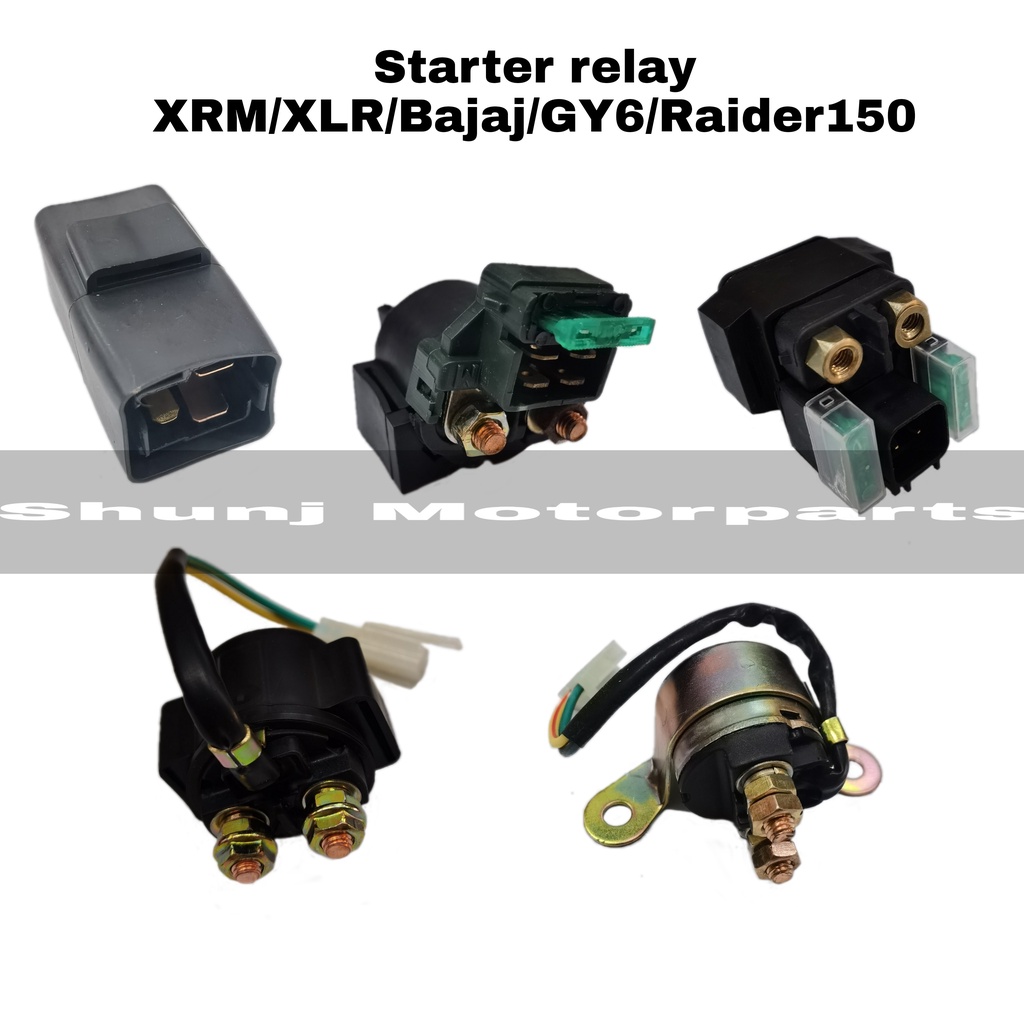 Motorcycle Starter Relay R150/XLR/CT100/GY6/XRM Shopee Philippines
