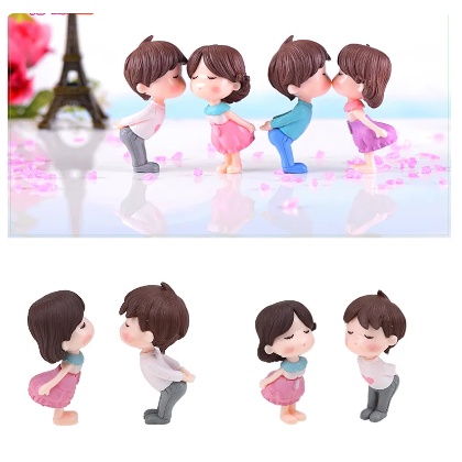 Figurines Miniatures Couple Qui S’embrasse – Pour Diorama Voitures 1/64
