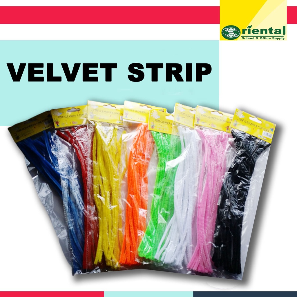 Fuzzy Wire Velvet Strip10'S AND 20'S Colour Hairy Root Strips Twisted