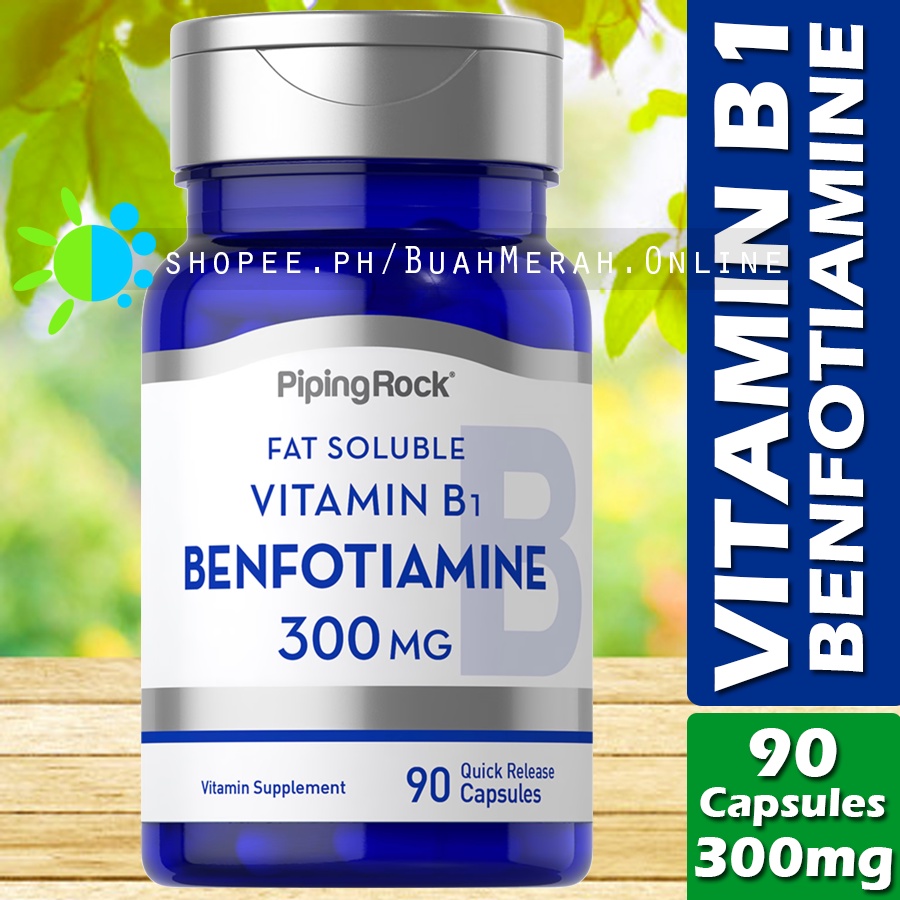 Benfotiamine Vitamin B1 Fat Soluble 300mg X 90 Capsules B 1 Thiamin Supplement Shopee Philippines