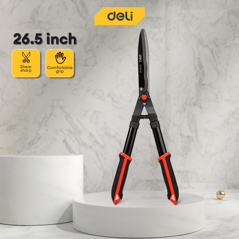 Deli 26.5" Heavy Duty Garden Scissors Hedge Shears Flower Pruning