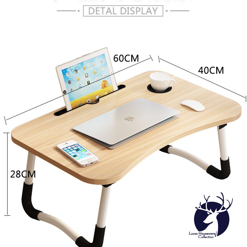 bed Table Mobile Laptop Computer Desk Cart Adjustable folding table ...