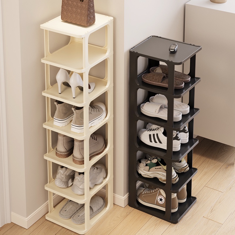 COD】5/8 Layer Black/Blue/White/Shoe Storage Rack Plastic Multi