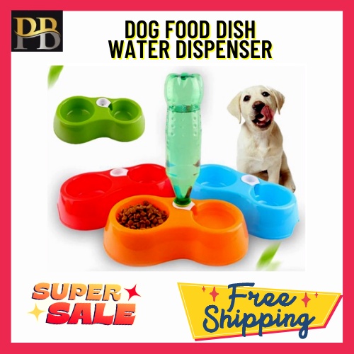 Dog Food Dish Bowl Water Pet Dispenser Feeders Cat Pet Feeder Pets Cats