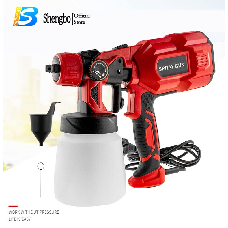 Highpower spray gun Paint sprayer 3 patterns Nozzles Electric Paint