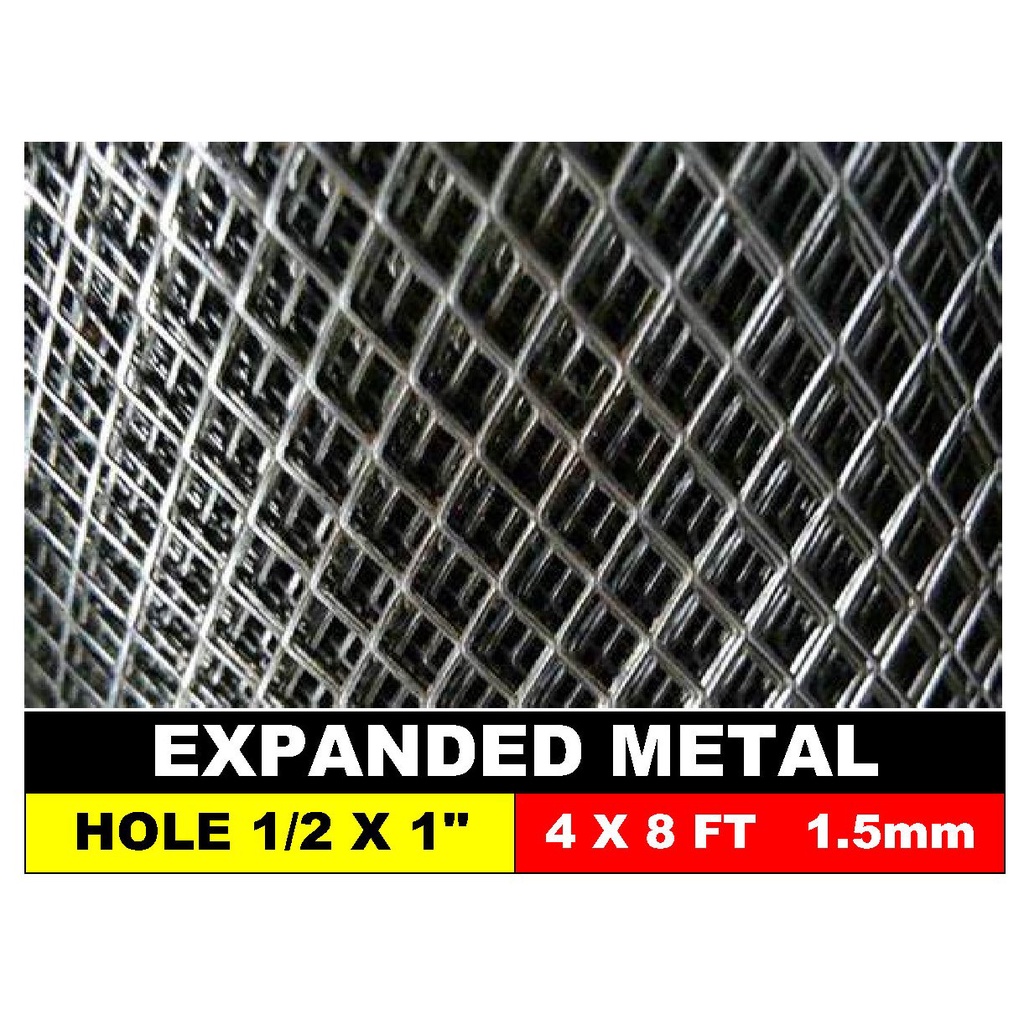 EXPANDED METAL BLACK IRON 4 FT X 8 FT Shopee Philippines