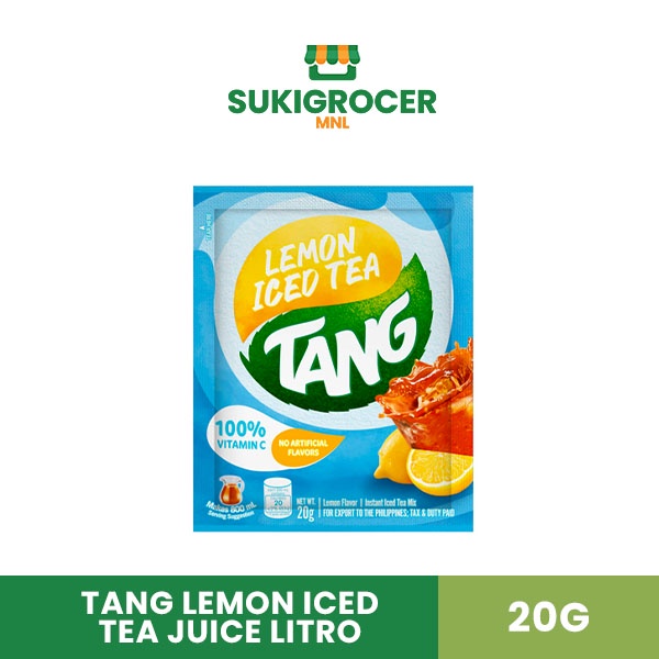 Tang Lemon Iced Tea Juice Litro 20G Shopee Philippines