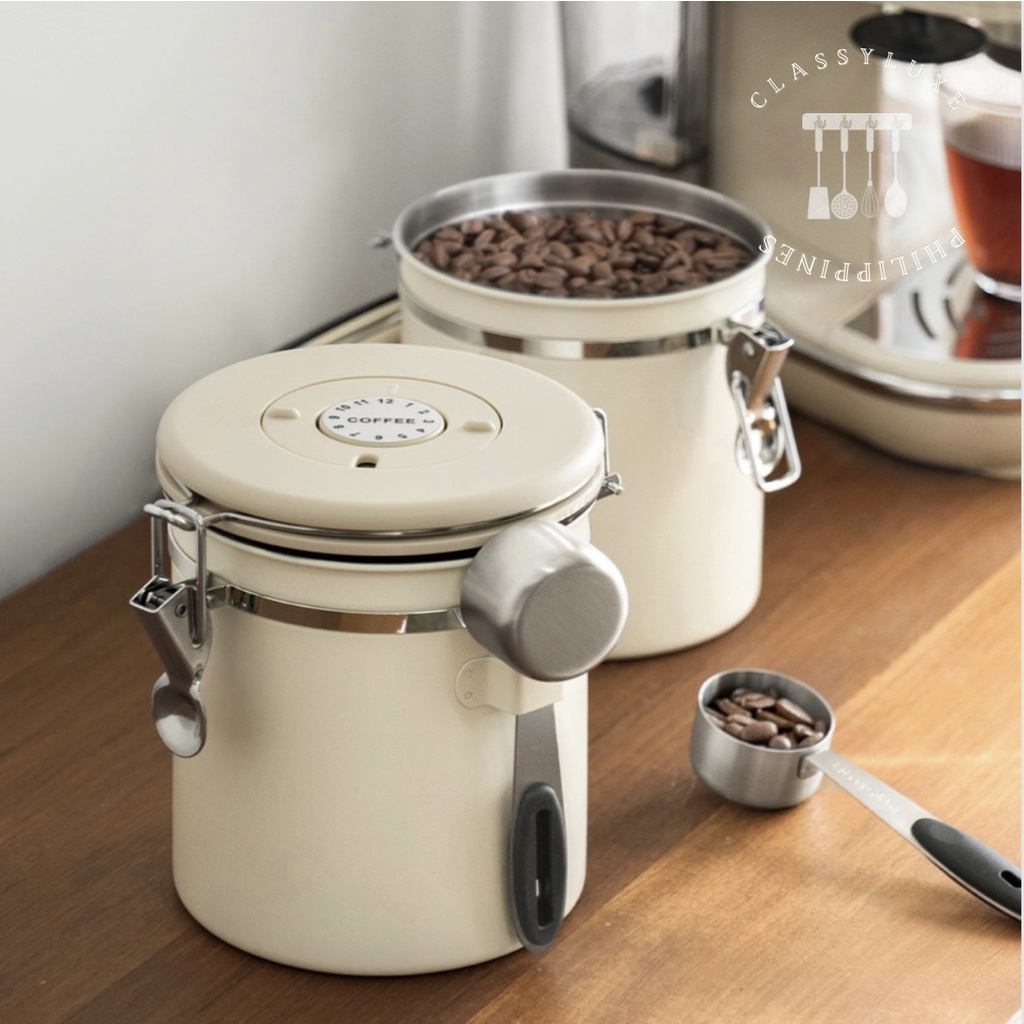 KITkitchen Coffee Powder Bean Storage Tank Sealed Jar Tank Milk Powder ...