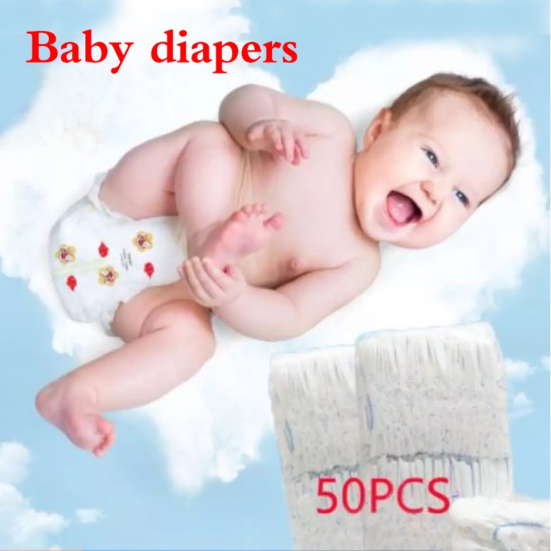 ANGEL BABY Disposable Diaper 50pcs . S-XXL TAPE and PANTS TYPE (est ...