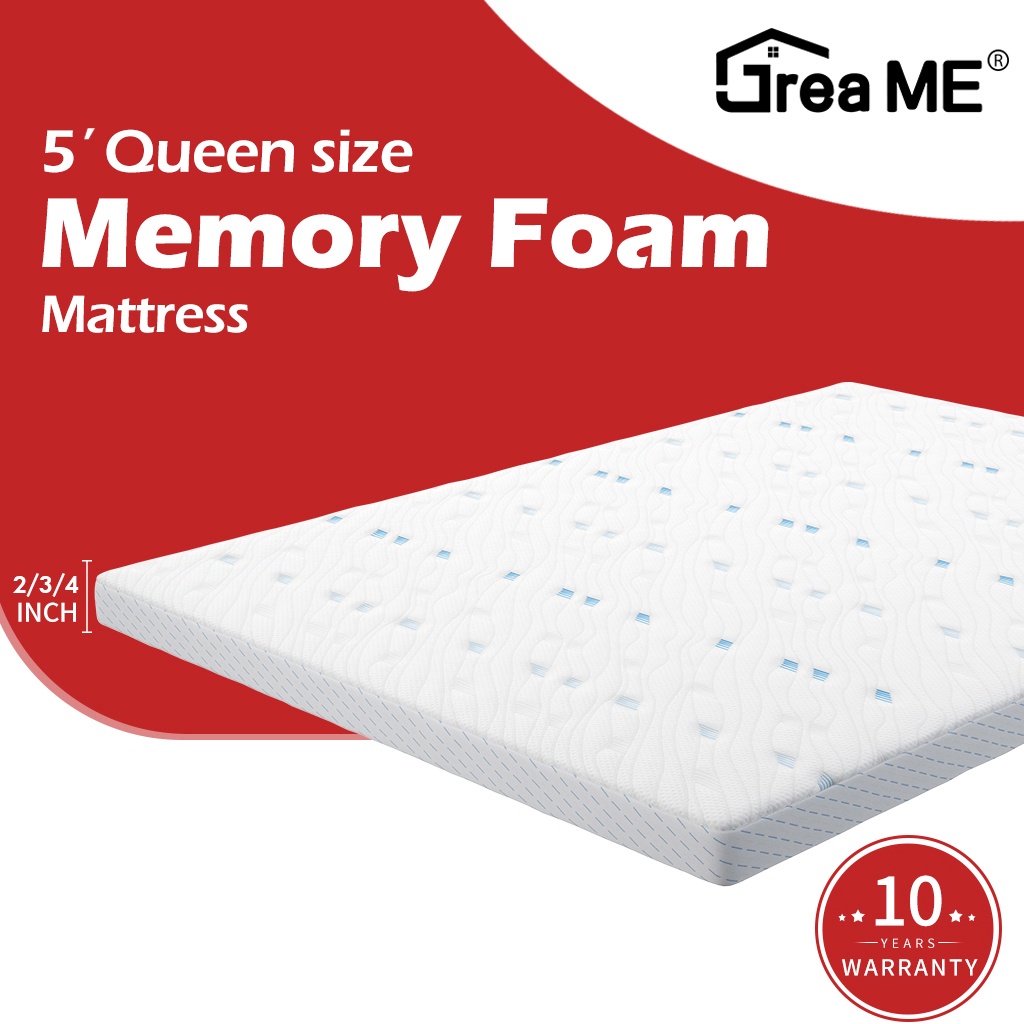DreaMe 2/3/4 inch Memory foam mattress back care matress foam bed Cool