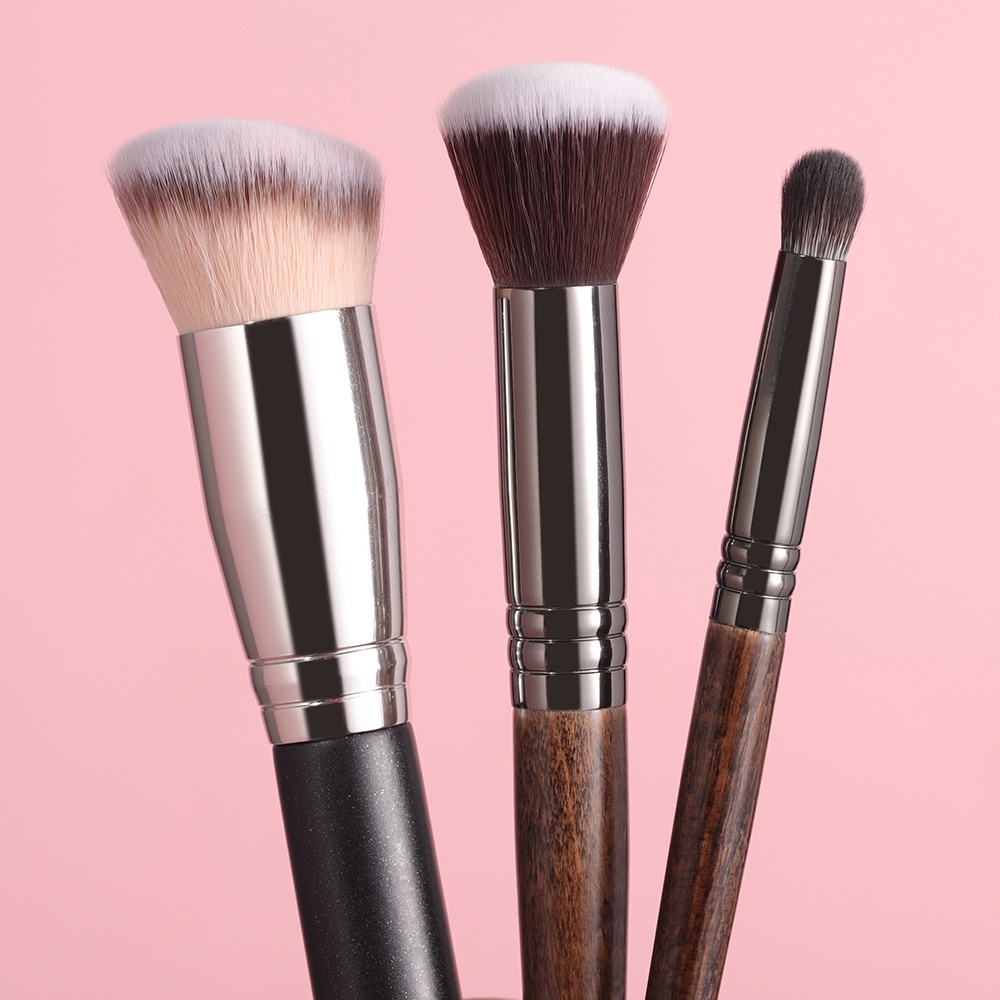 OVW 3pcs Makeup Brushes Set Foundation Brush Complexion Brush Cream Eye ...