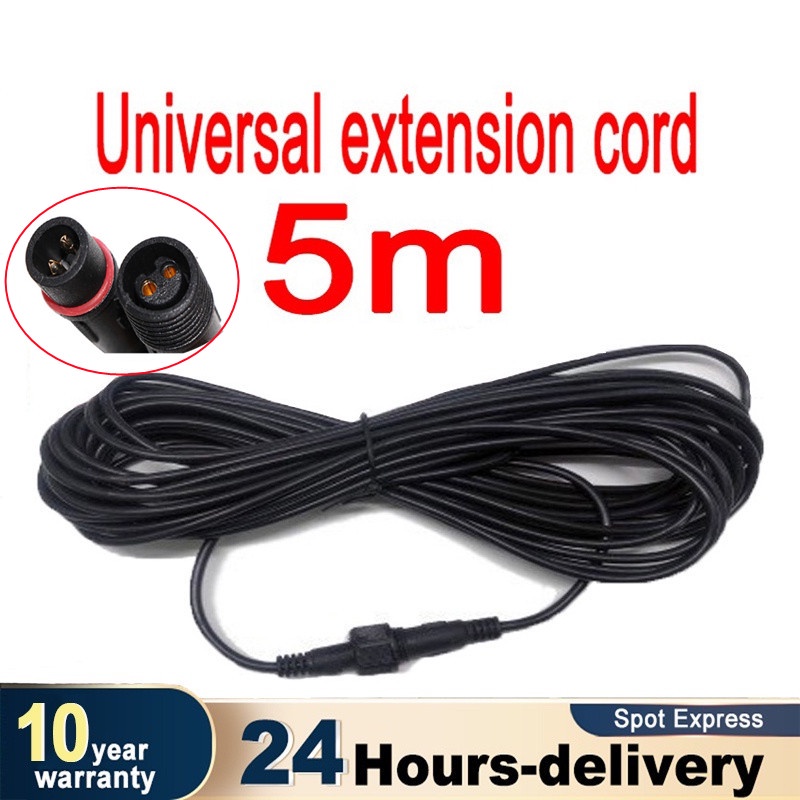 Solar Light Extension Cable 5 Meters Power Cord Solar Powered
