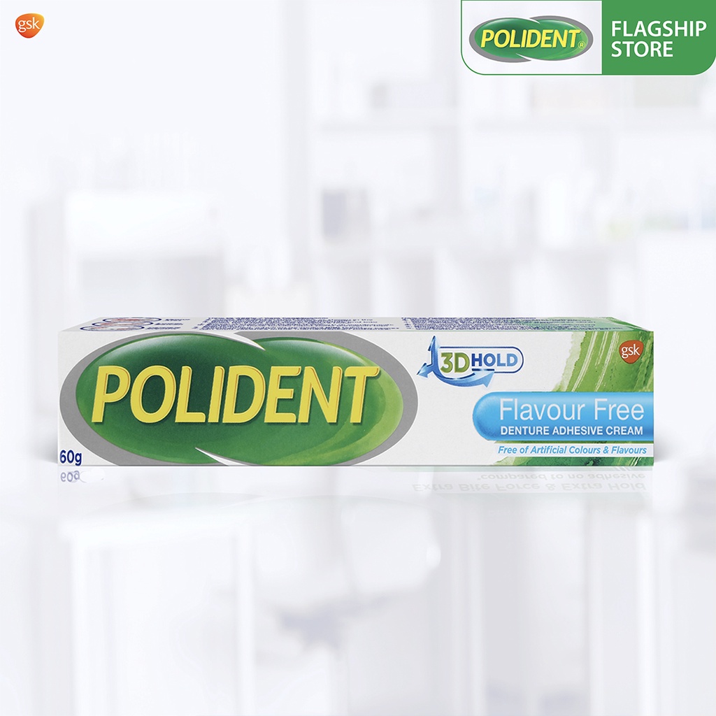 Polident Flavour Free Denture Adhesive Cream 60g Shopee Philippines