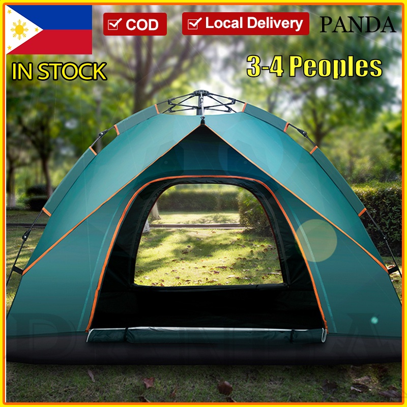Tent automatic Waterproof Outdoor 1/2/4/6 Person Double Layer Instant